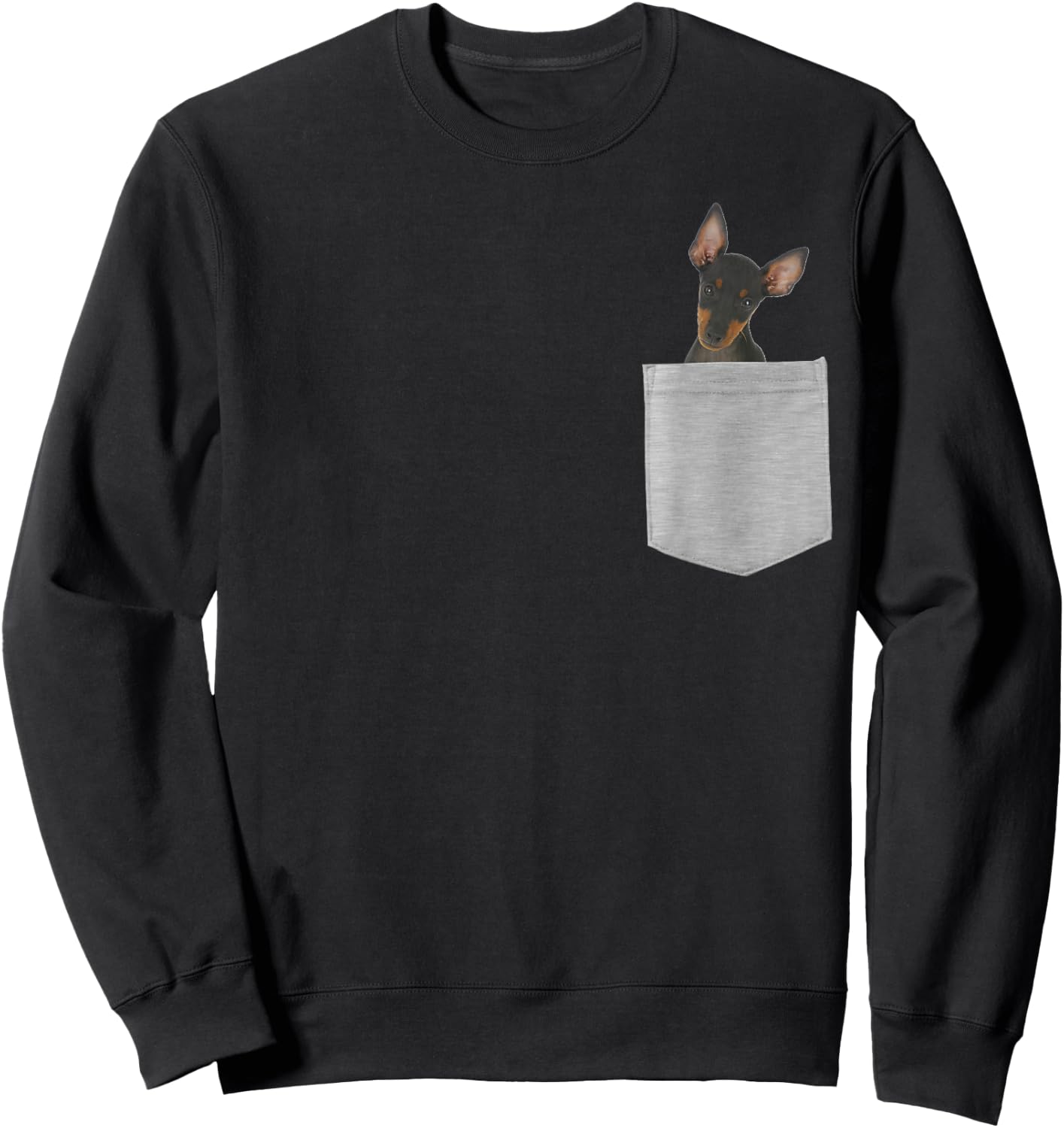 Dog in Your Pocket Manchester Terrier Sweatshirt - Sweatshirt | Black