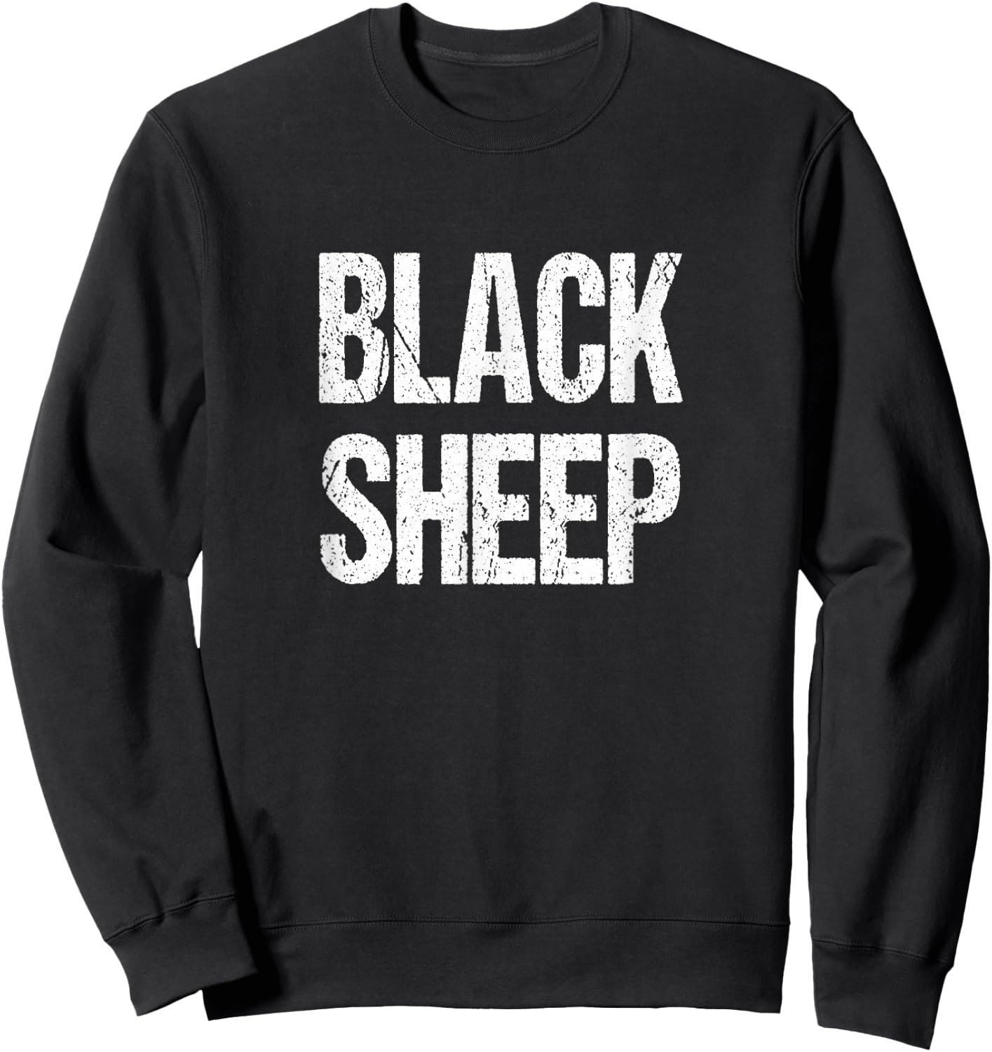 Trendy Black Sheep Outcast Sweatshirt - Sweatshirt | Black