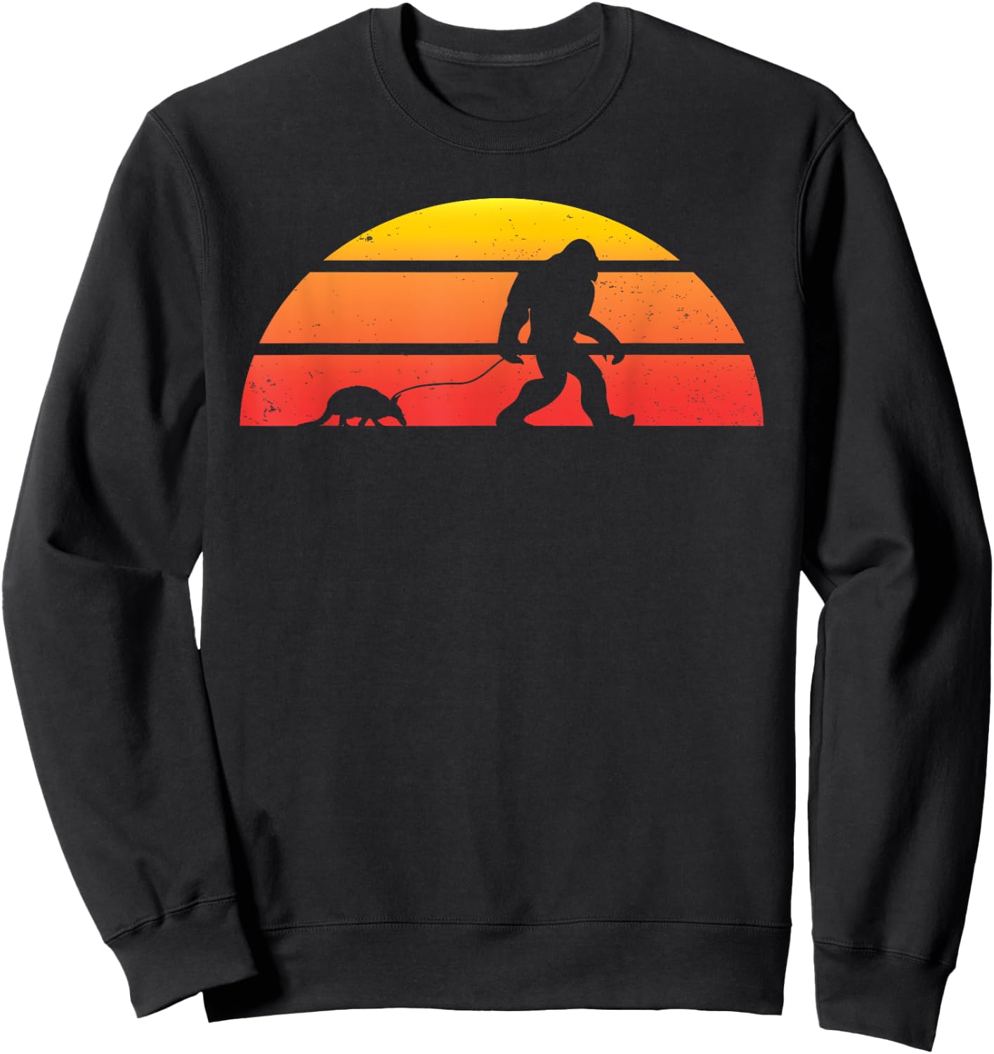Bigfoot Armadillo Animal Outfit Sasquatch Gift Armadillo Sweatshirt - Sweatshirt | Black