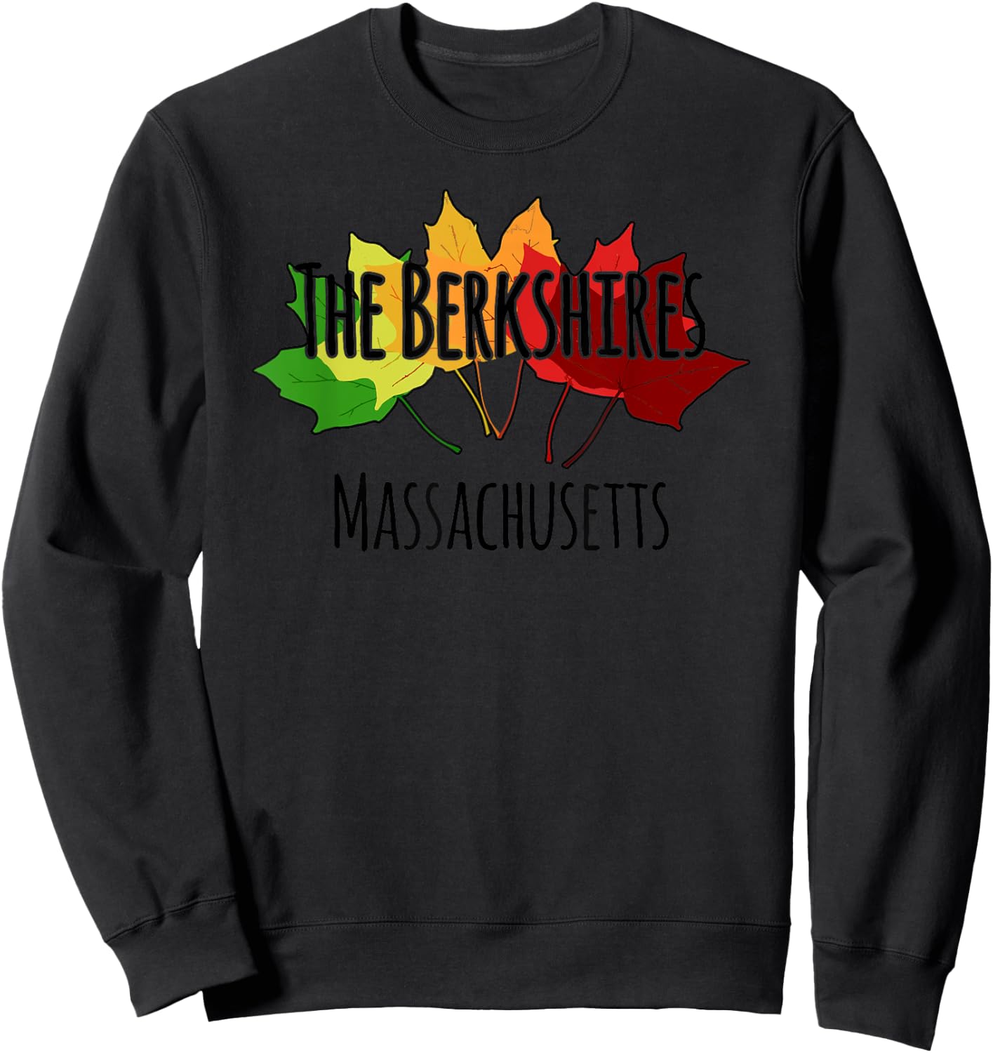 Foliage Watching - The Berkshires, Massachussetts Sweatshirt - Sweatshirt | Black