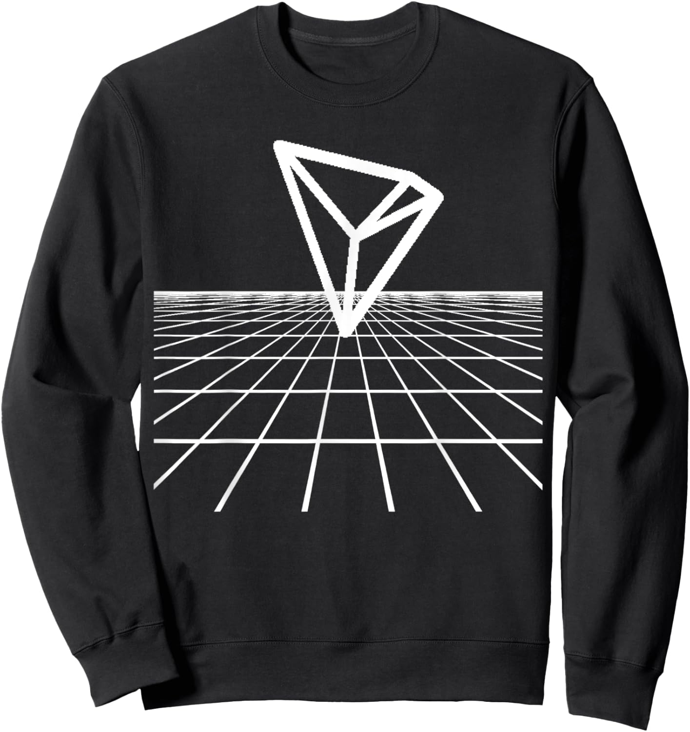 Tron Crypto Logo The Grid TRX Sweatshirt - Sweatshirt | Black