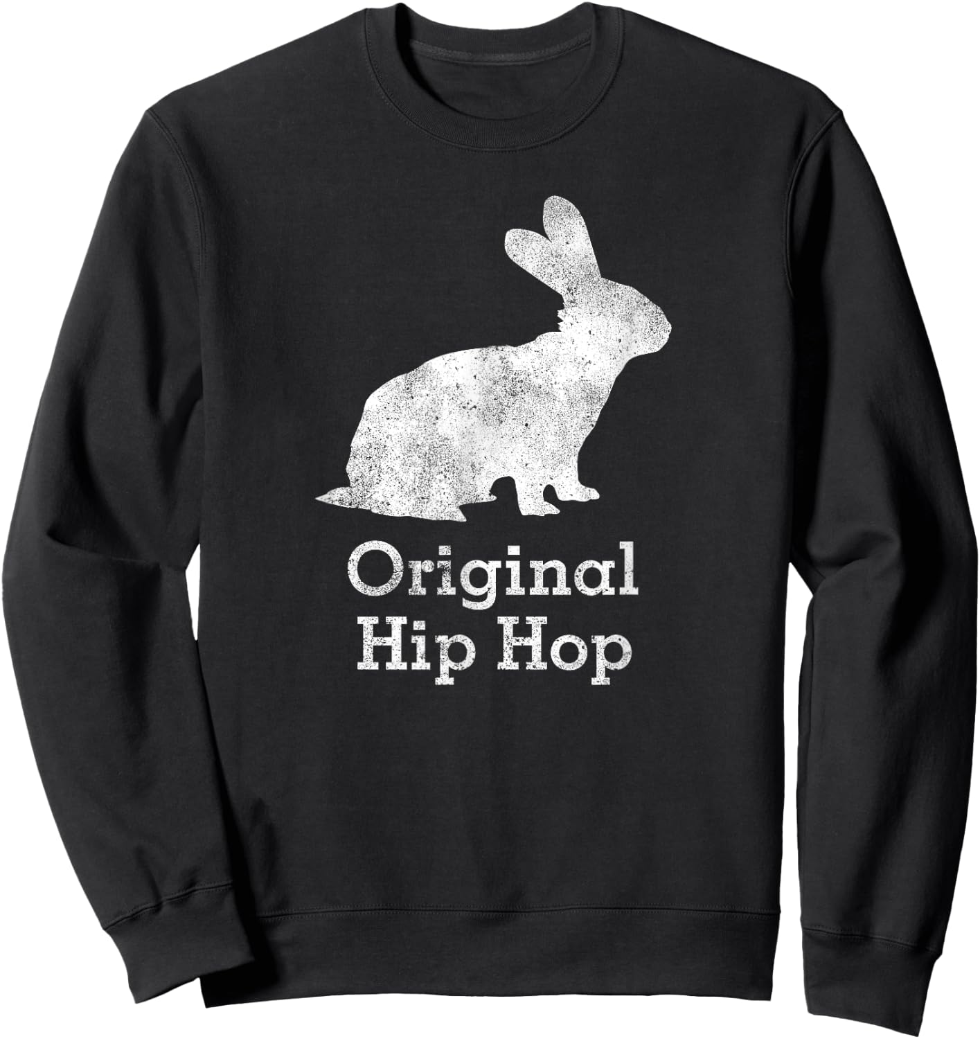 Vintage Bunny Rabbit Original Hip Hop Shirt Sweatshirt - Sweatshirt | Black