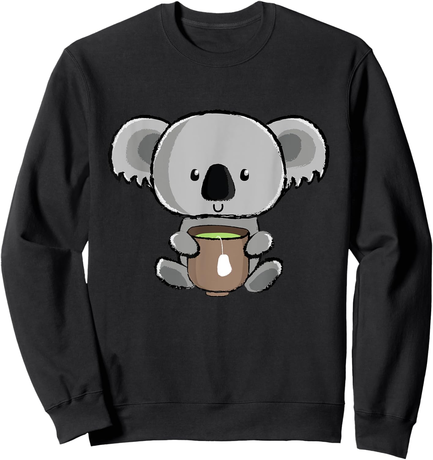 My Jokes Are Koala Tea Funny Pun Koala Bear Tea Mug Koalas Sweatshirt - Sweatshirt | Black