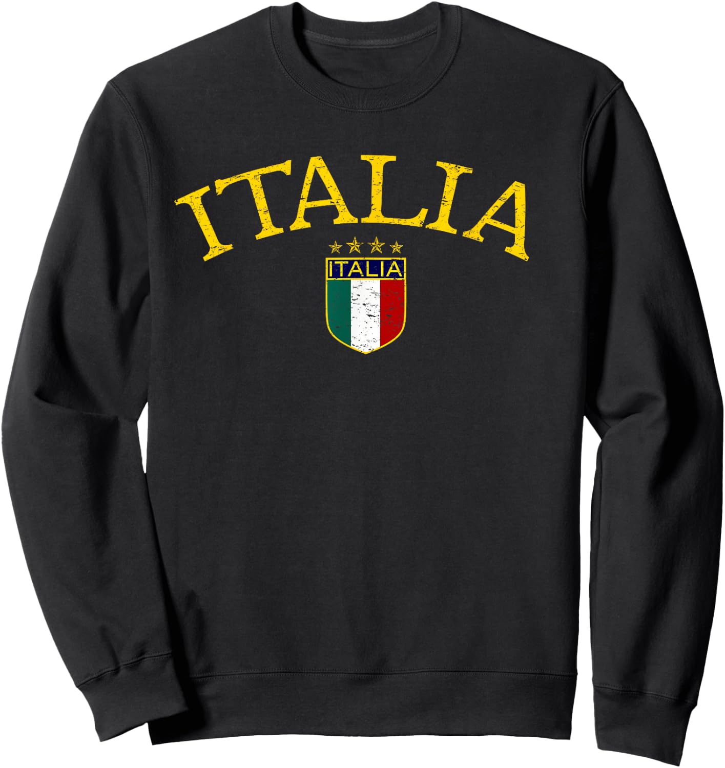 Vintage Italia Soccer Sweatshirt - Sweatshirt | Black