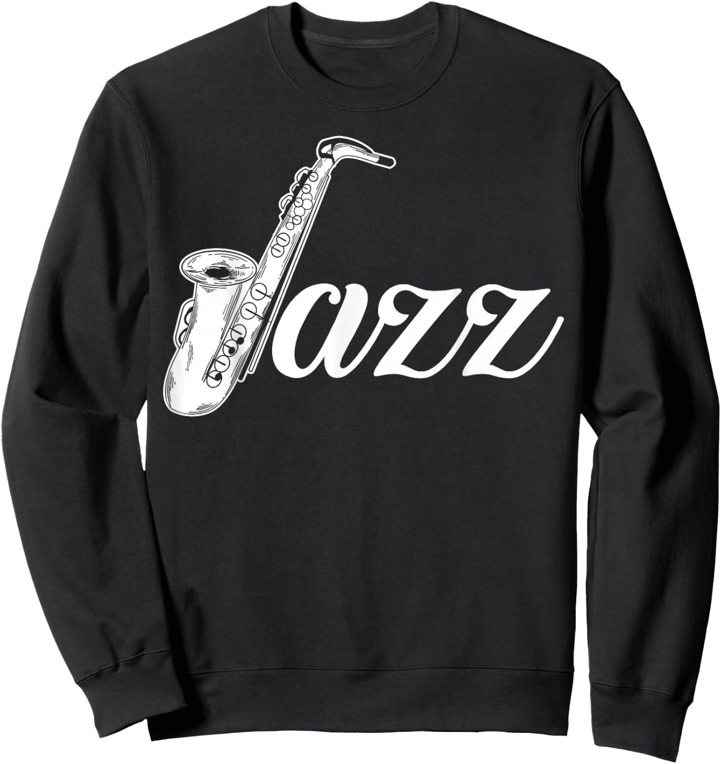 Jazz Saxophone | Cute Instruments Sax Tuba Lovers Gift Sweatshirt - Sweatshirt | Black