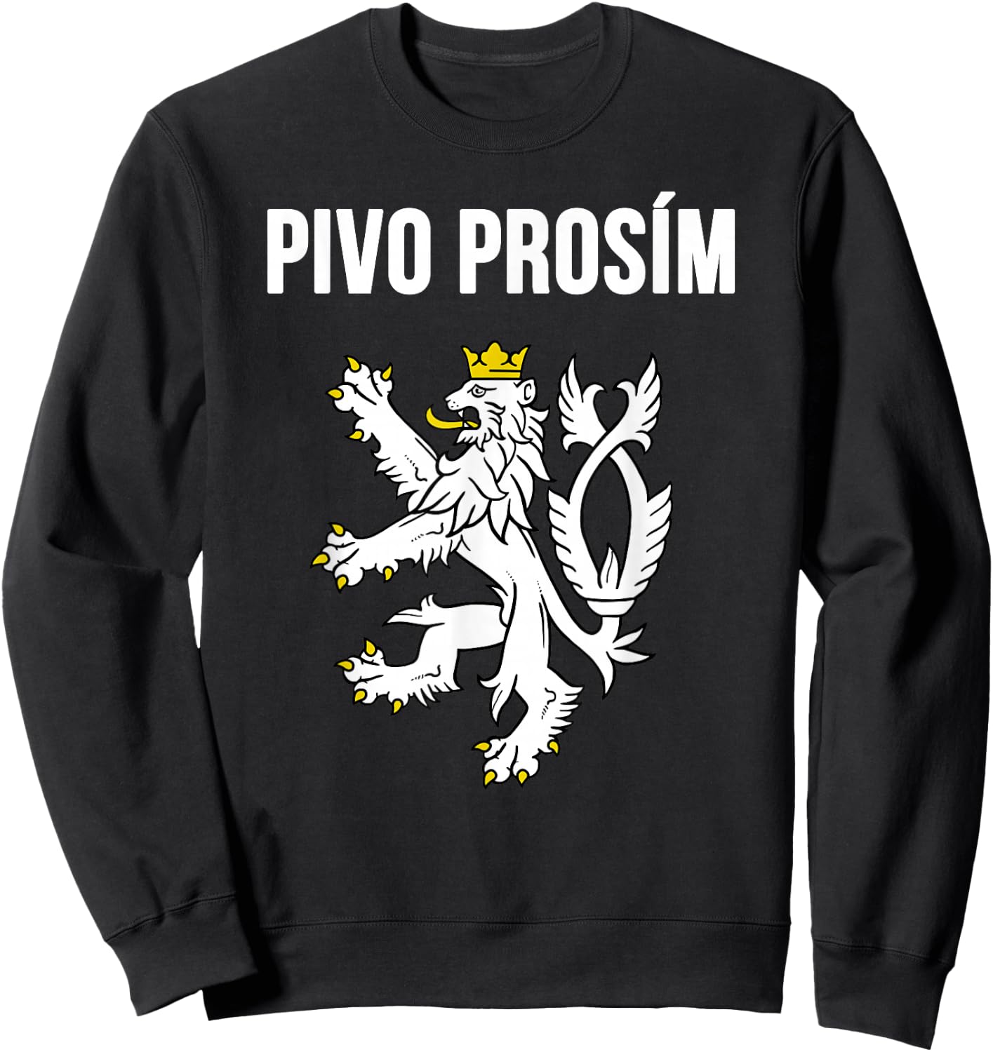 Beer Please in Czech Shirt Funny Czech Republic Souvenir Sweatshirt - Sweatshirt | Black