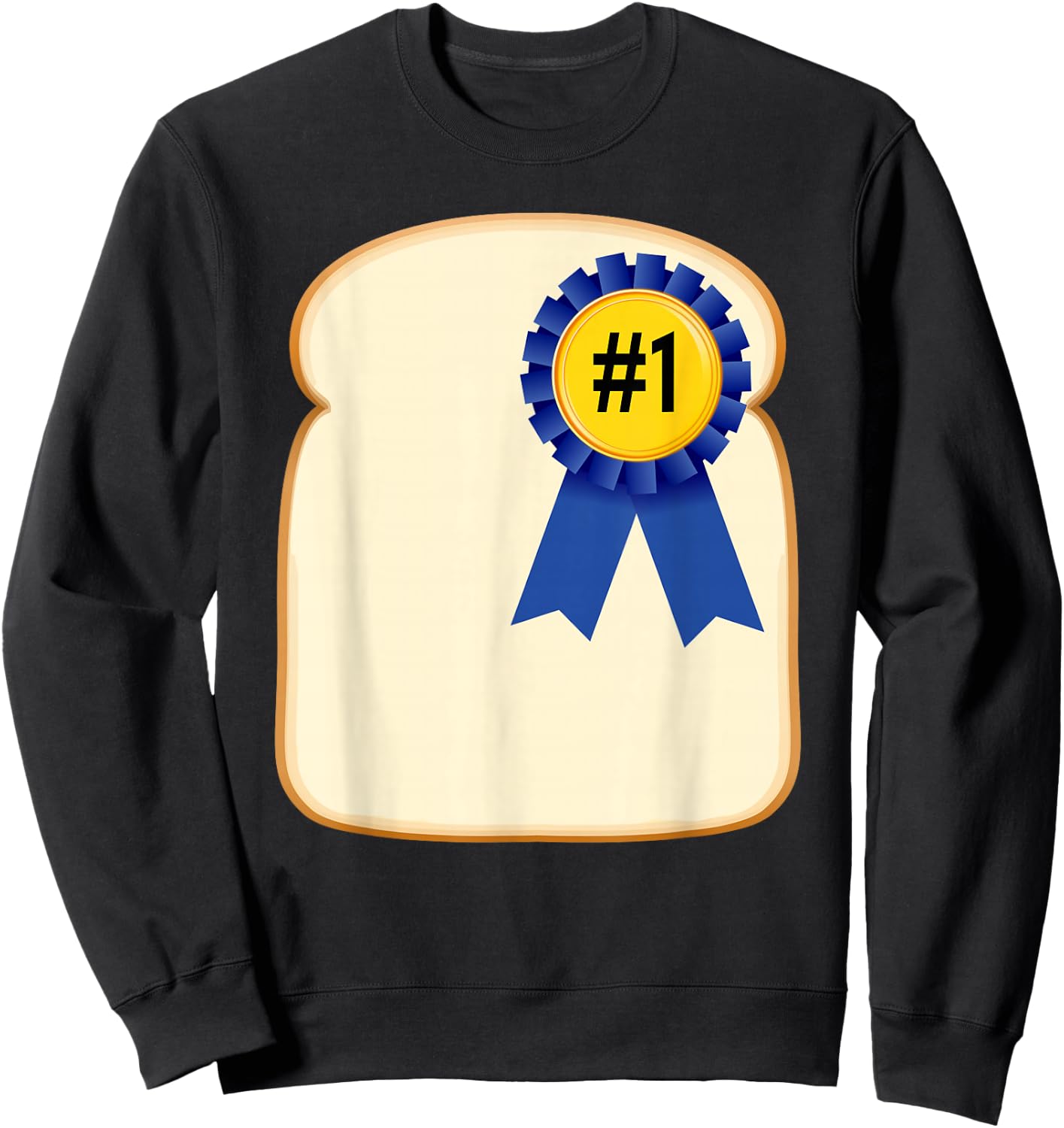 Fathers Day Funny Dad Bread Winner Pun Gag Sweatshirt - Sweatshirt | Black