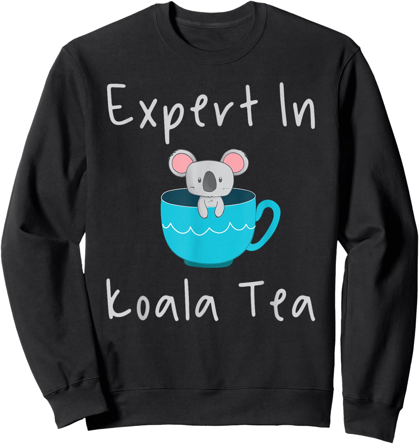 Expert in Koala Tea Pun Quality Control Manager Specialist Sweatshirt - Sweatshirt | Black