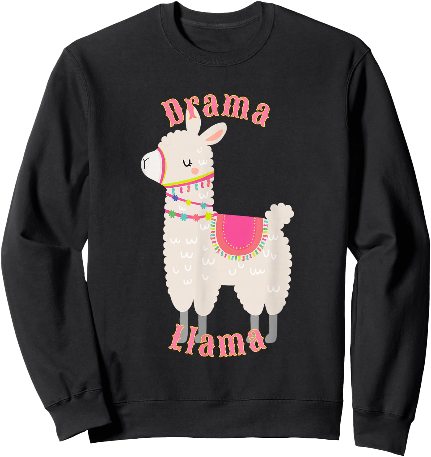 Drama Llama for Adults and Kids Sweatshirt - Sweatshirt | Black