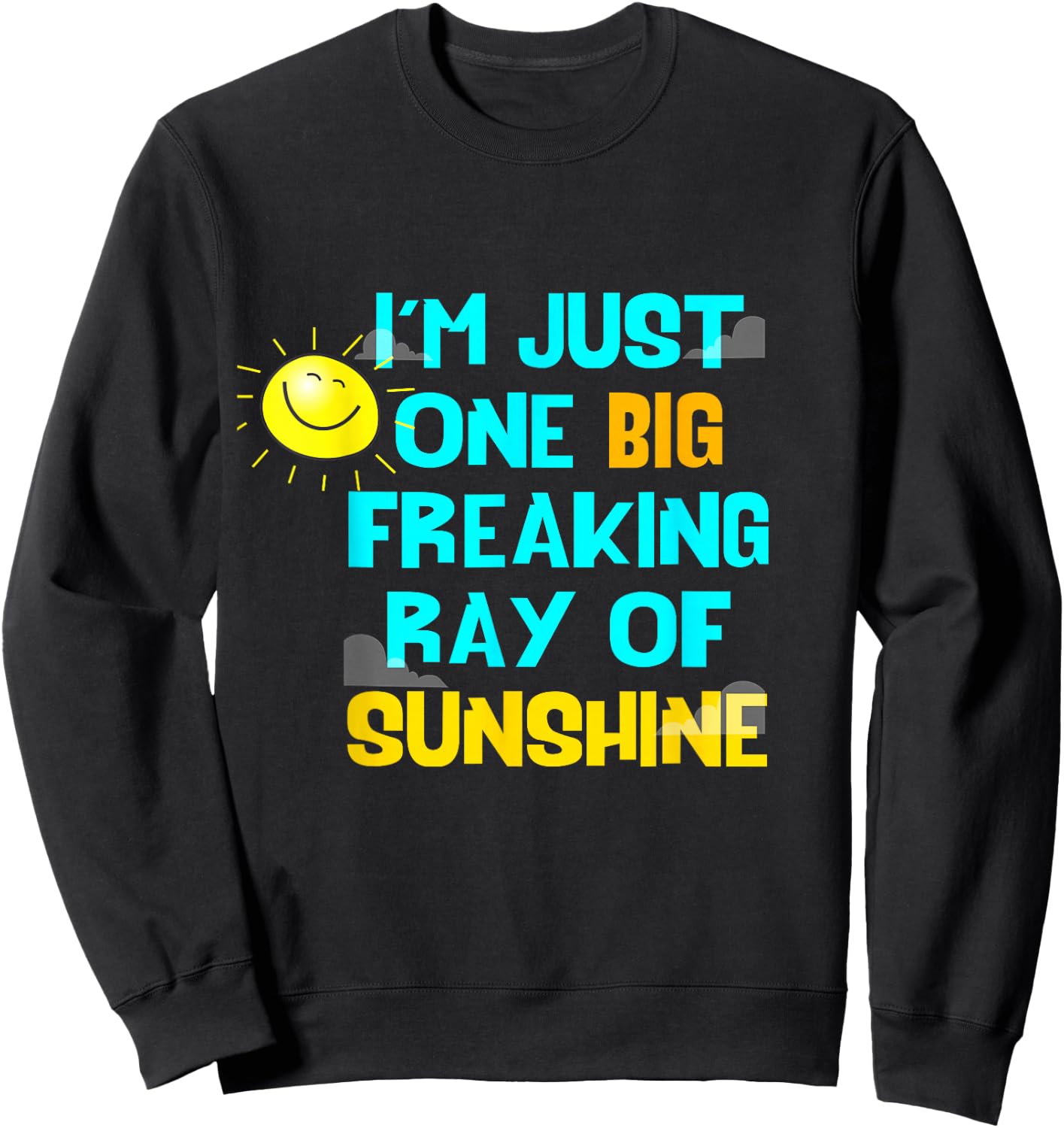 I'm Just One Big Freaking Ray Of Sunshine Women Sweatshirt - Sweatshirt | Black