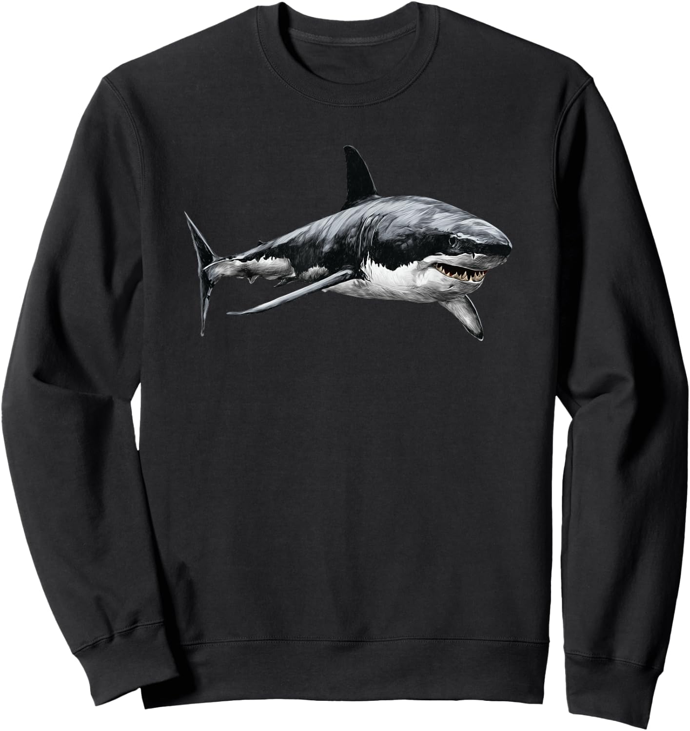 Great white sharp Sweatshirt - Sweatshirt | Black