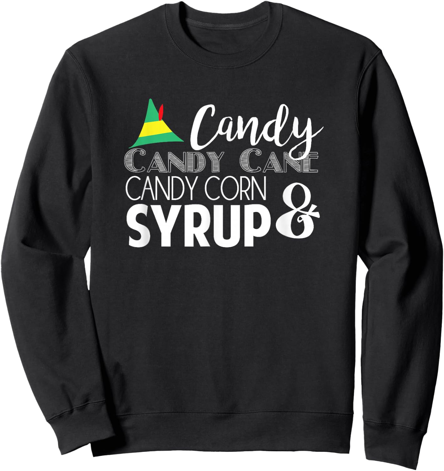 Elf -- 4 main food groups Sweatshirt - Sweatshirt | Black