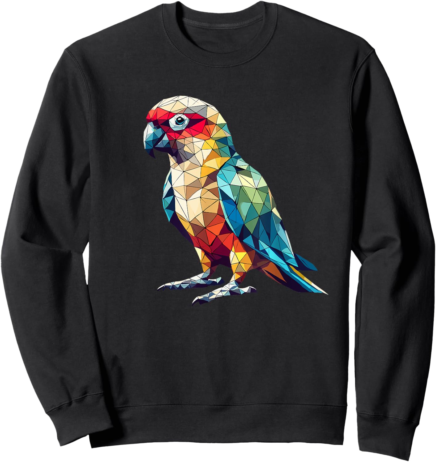 Geometric Art Conure Parrot Conures Sweatshirt - Sweatshirt | Black
