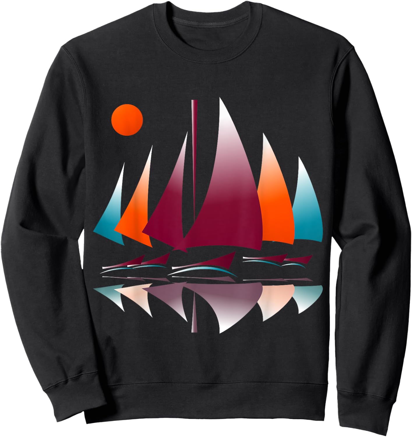 Sailboats Sailing Regatta Novelty Sweatshirt - Sweatshirt | Black