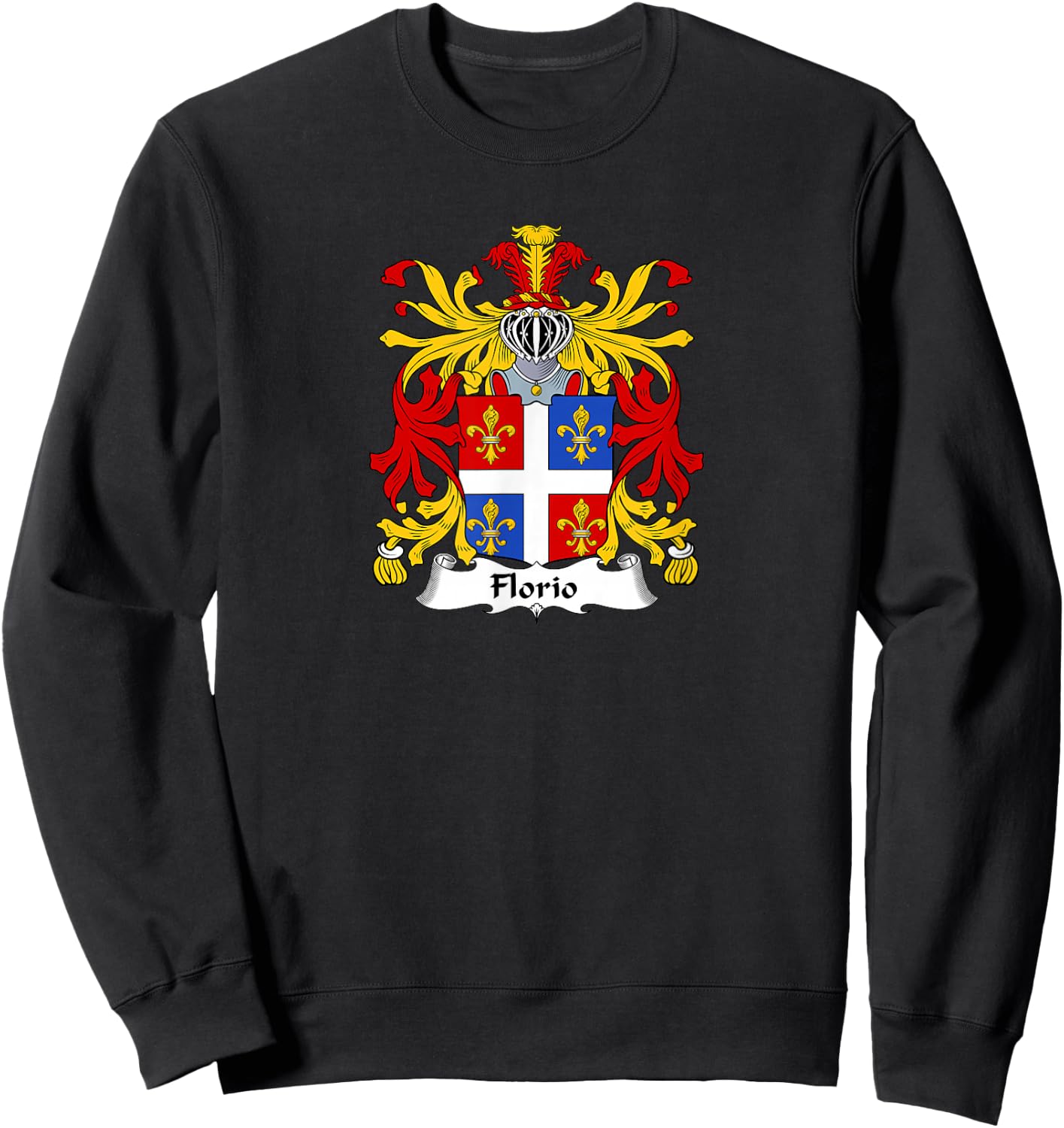 Florio Coat of Arms - Family Crest Sweatshirt - Sweatshirt | Black