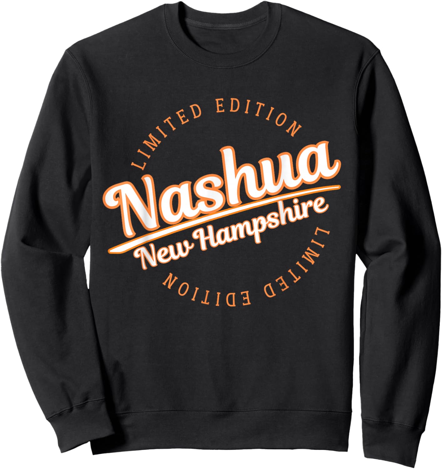 Retro Athletic Nashua NH Apparel Sweatshirt - Sweatshirt | Black
