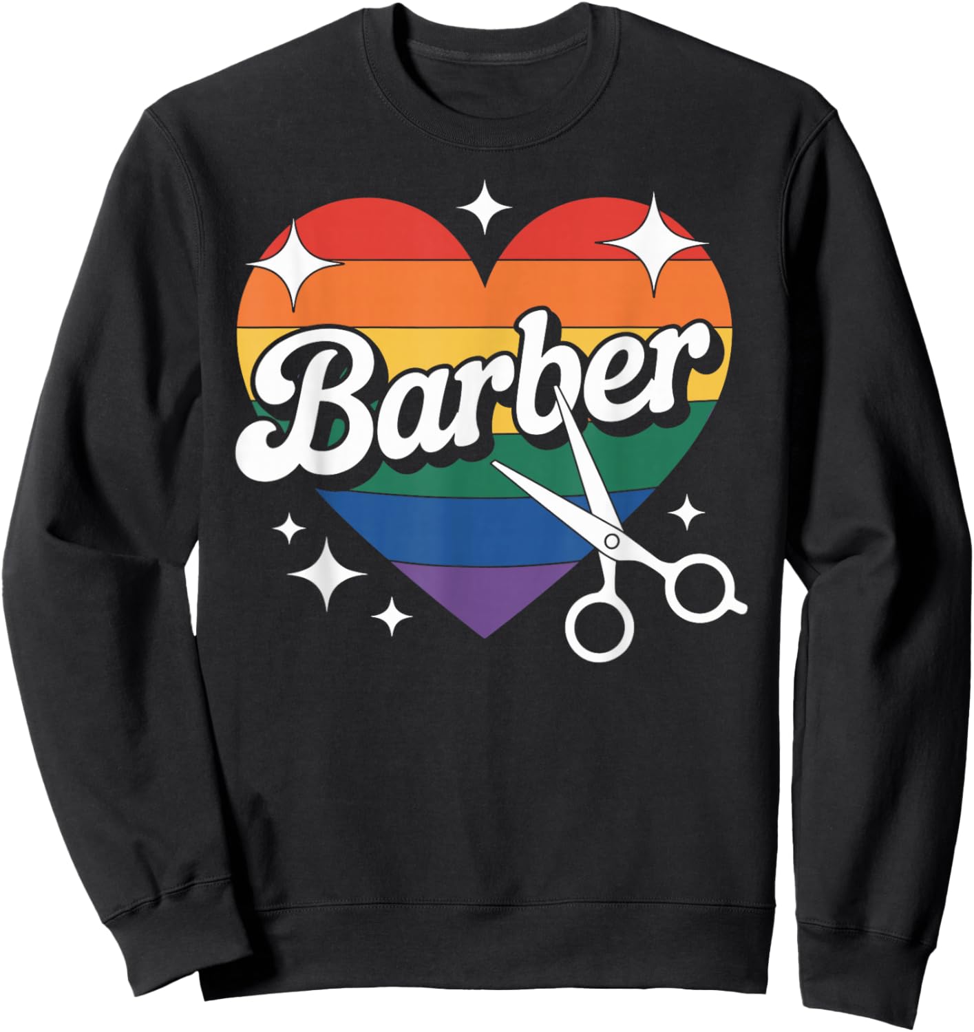 Barber Heart Sweatshirt - Sweatshirt | Black