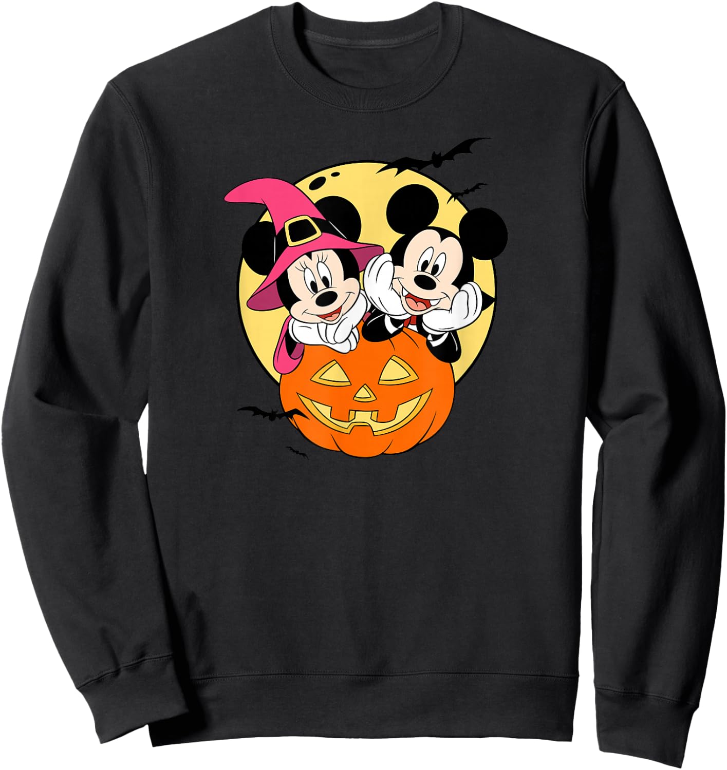 Disney - Mickey and Minnie Halloween Sweatshirt - Sweatshirt | Black