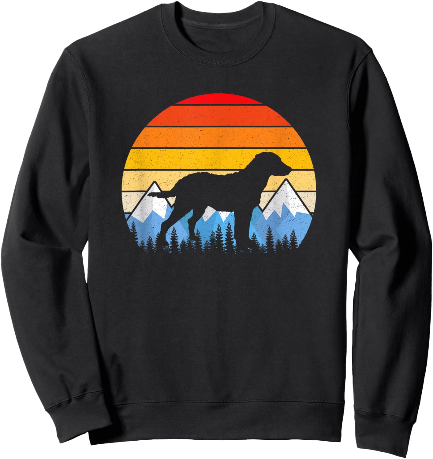 Vintage Retro Chesapeake Bay Retriever T Shirt Sweatshirt - Sweatshirt | Black