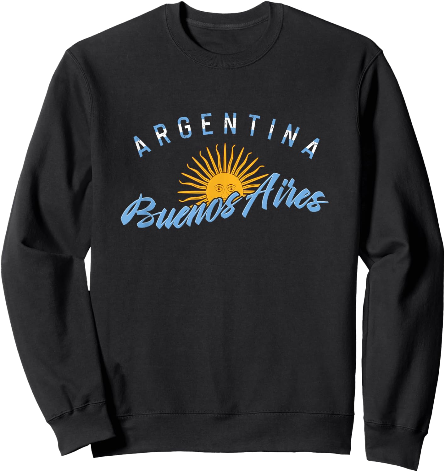 Proud Argentine Buenos Aires Argentina Country Descent Sweatshirt - Sweatshirt | Black