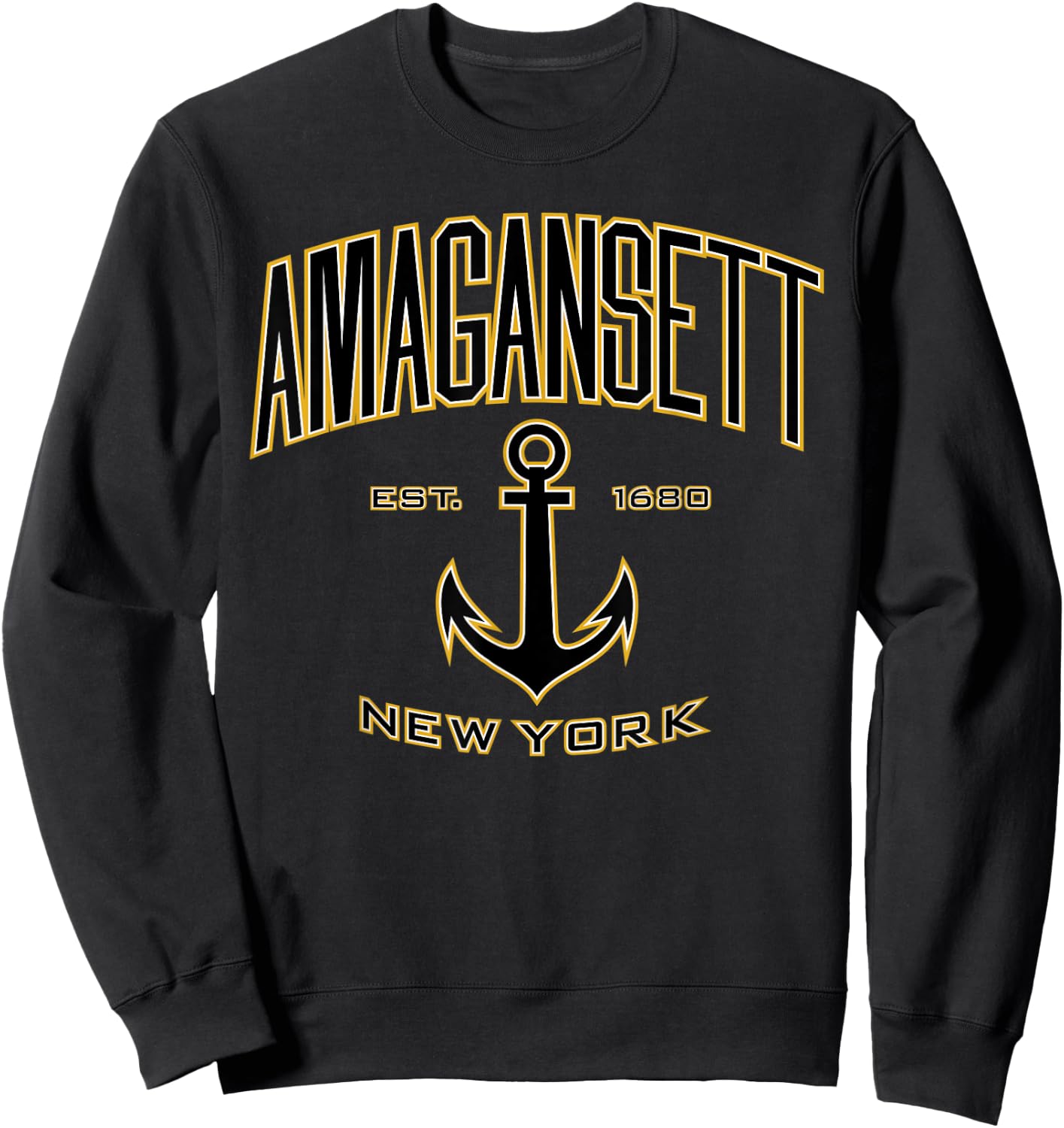 Amagansett NY Shirt , Men, Girls & Boys Sweatshirt - Sweatshirt | Black