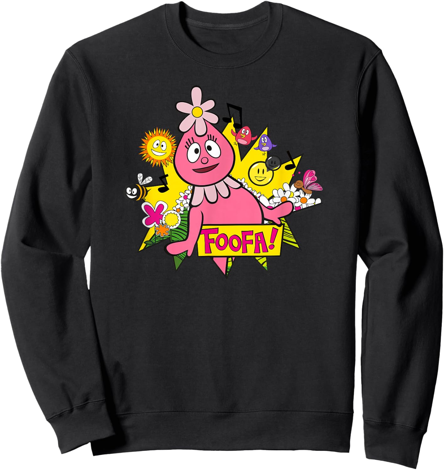 Yo Gabba Gabba - Classic Foofa 01 Sweatshirt - Sweatshirt | Black