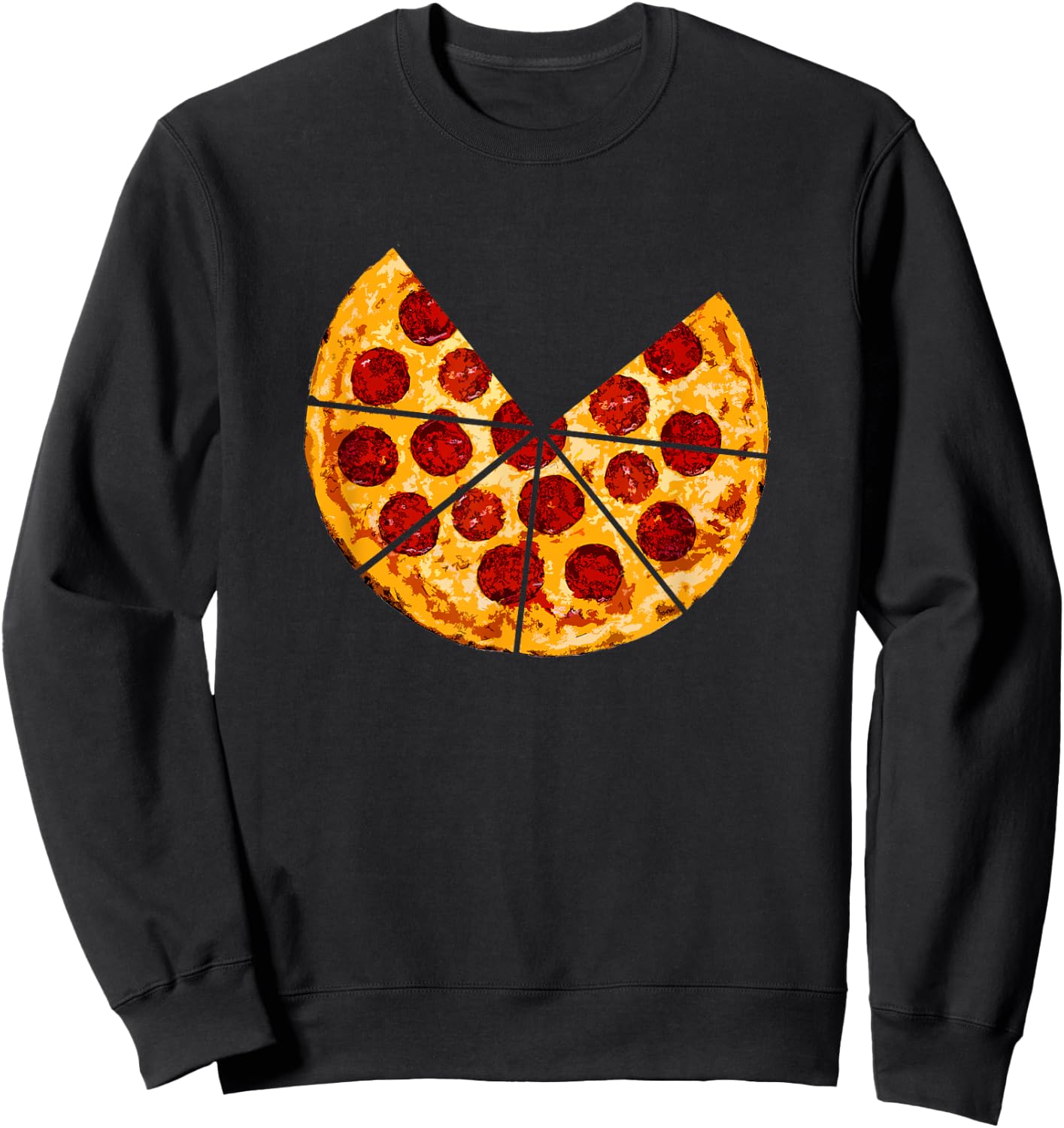 MATCHING PIZZA Shirt Dad of Two and Son Matching Shirts Set Sweatshirt - Sweatshirt | Black