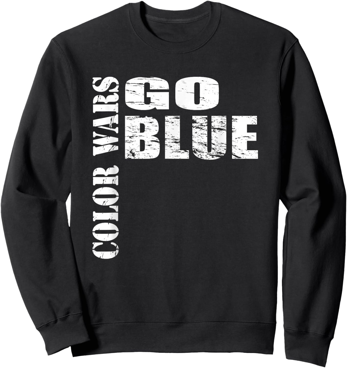 Color Wars Go Blue Team for Camp Sweatshirt - Sweatshirt | Black