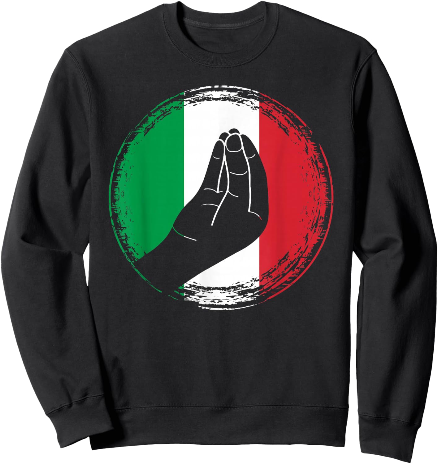 Funny Italian hand gesture Sweatshirt - Sweatshirt | Black