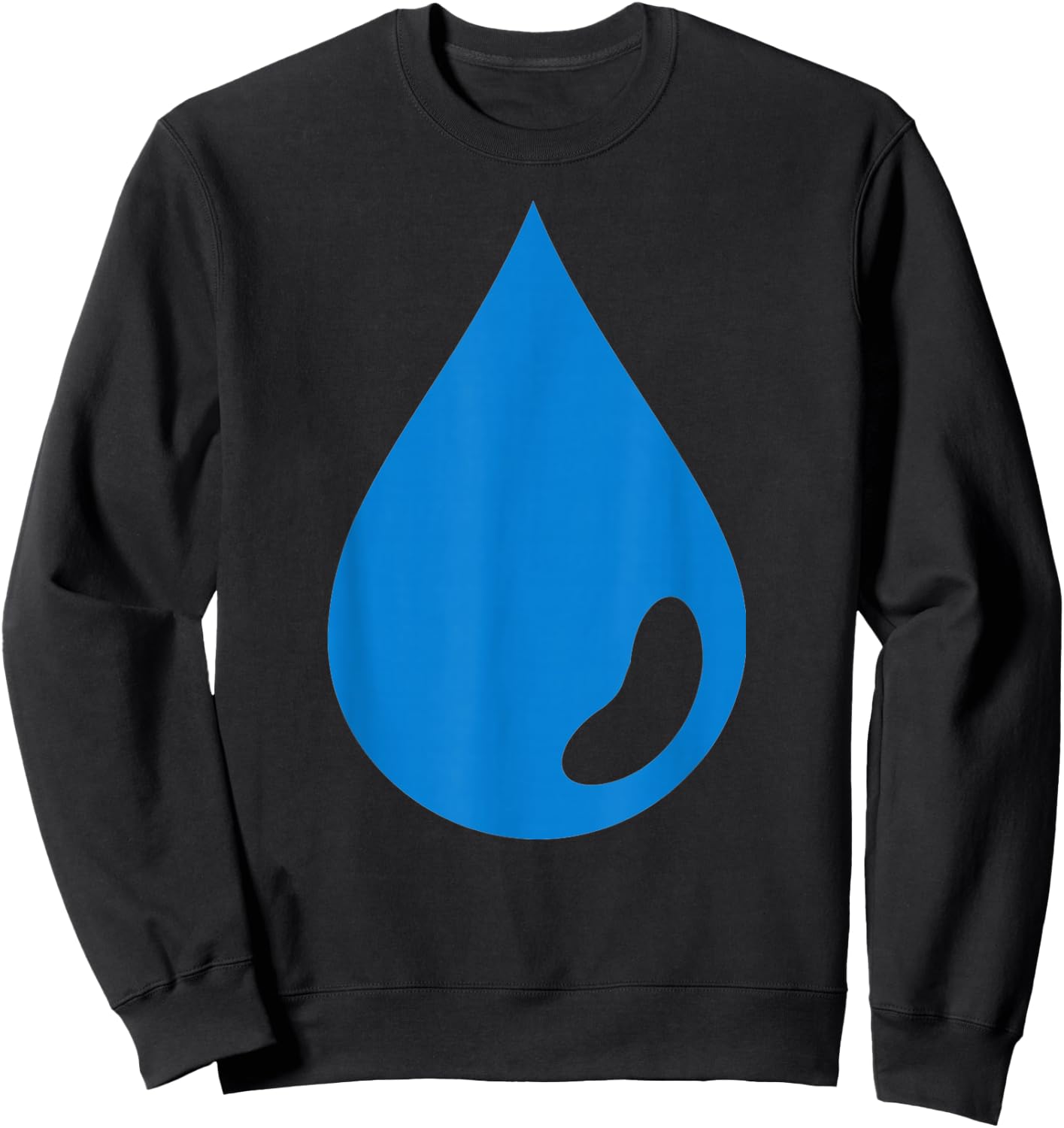 Blue water drop Sweatshirt - Sweatshirt | Black