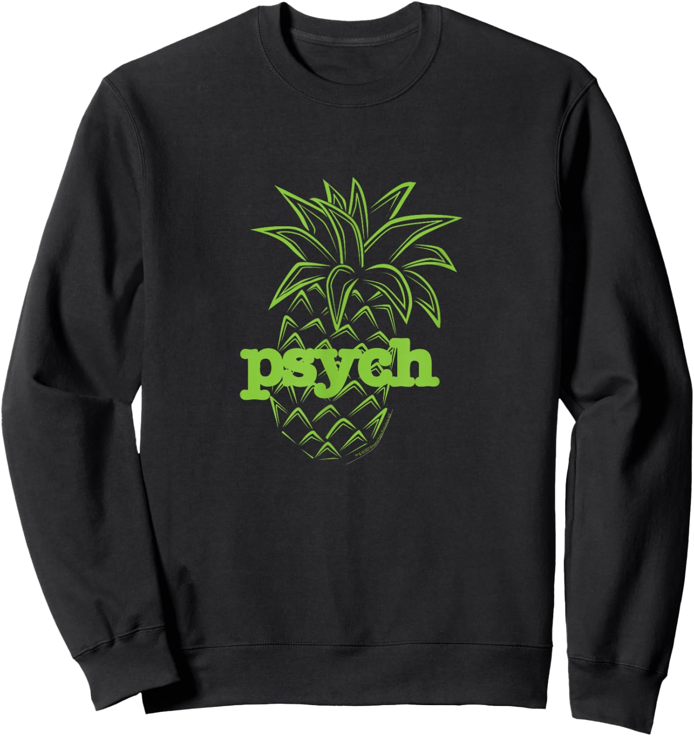 Psych Pineapple Awesome Sweatshirt - Sweatshirt | Black