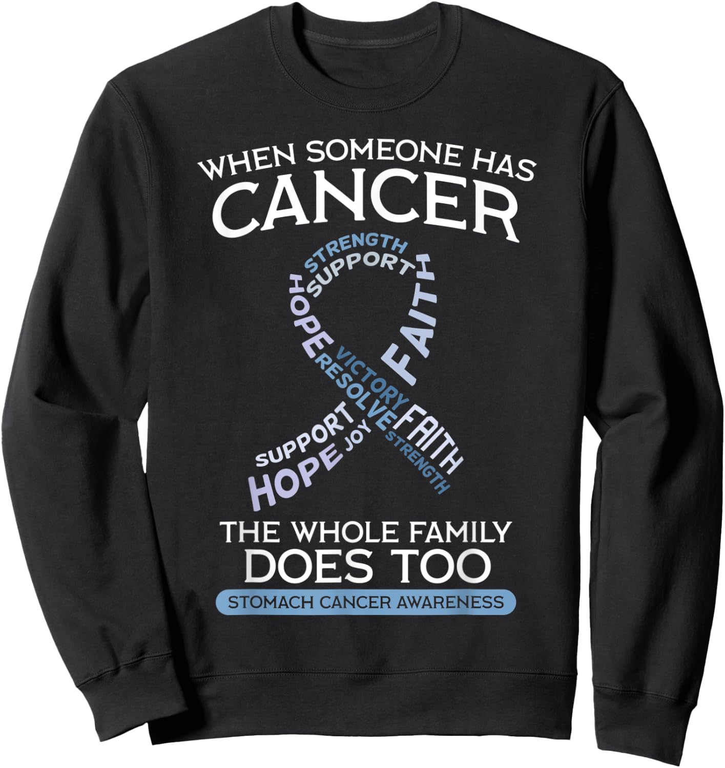 Stomach Cancer Shirt Gastric Disease Gastritis Chemo Gift Sweatshirt - Sweatshirt | Black
