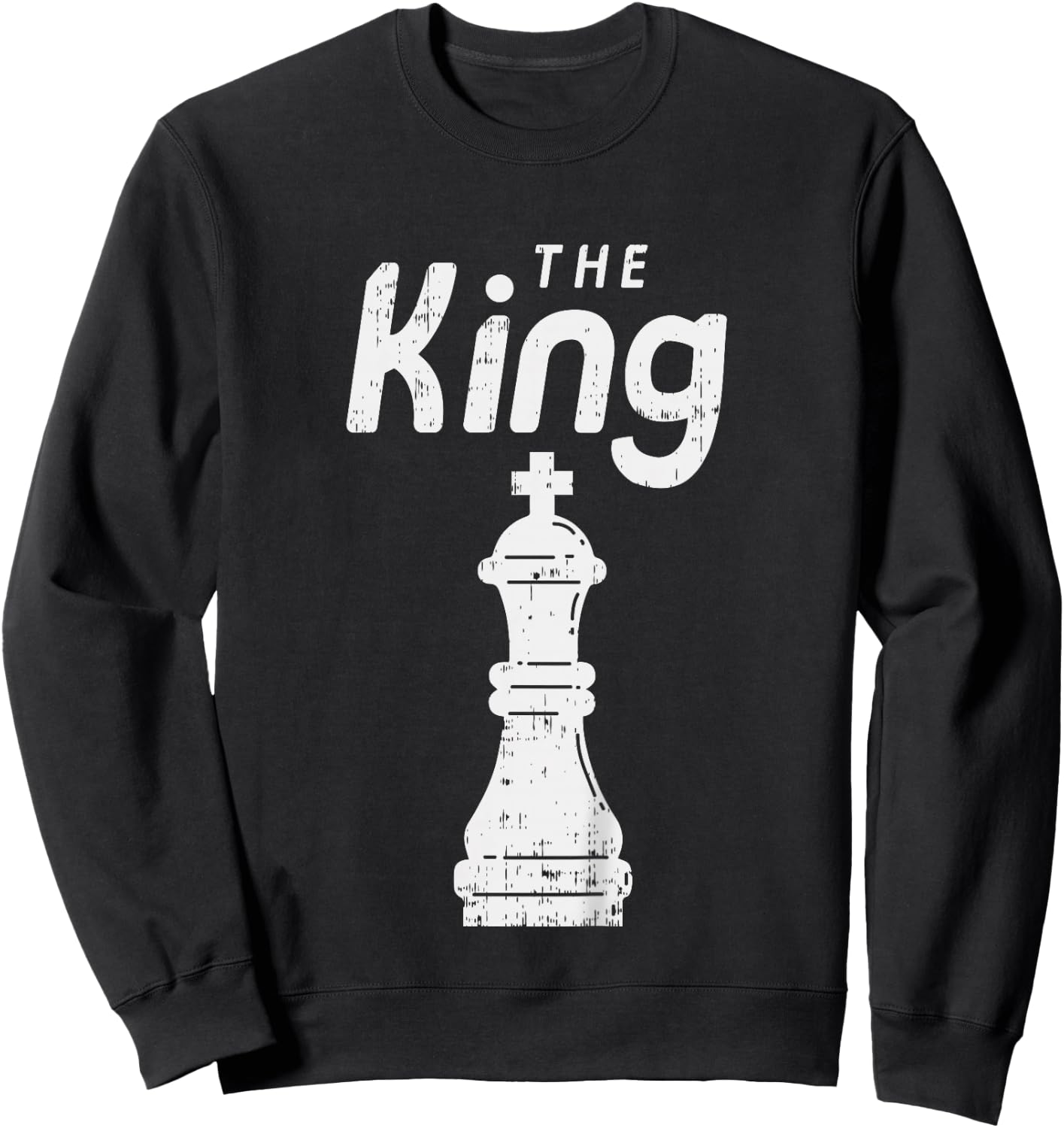 Kids Chess Piece The King Shirt Halloween Group Matching Costume Sweatshirt - Sweatshirt | Black