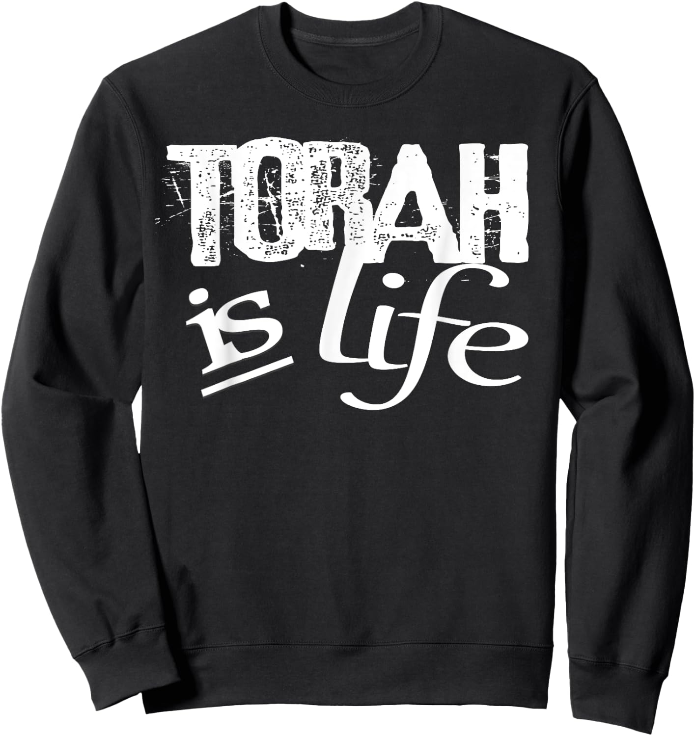 Hebrew Israelite Yahudah Tribe Judah Torah is Life Sweatshirt - Sweatshirt | Black