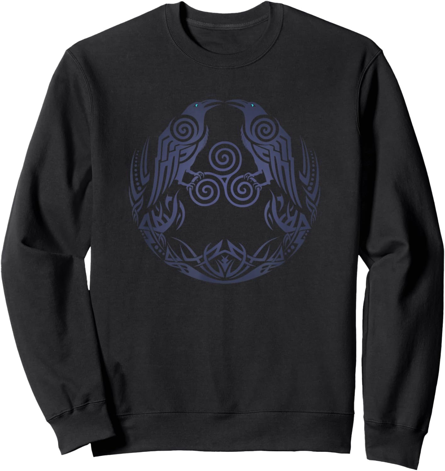 Huginn & Muninn - Odin's Ravens Viking Sweatshirt - Sweatshirt | Black