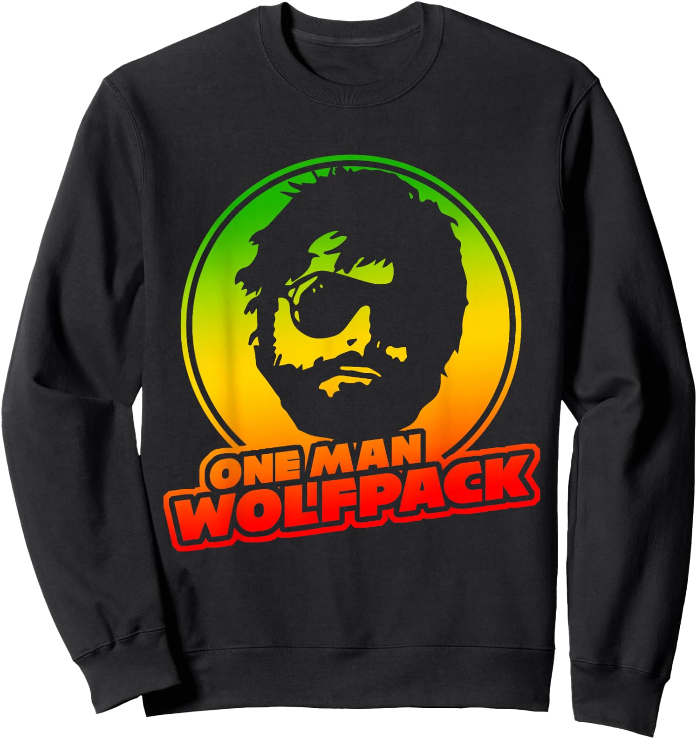 One Man Wolf Pack | Lifetime Wolf Pack Member Sweatshirt - Sweatshirt | Black