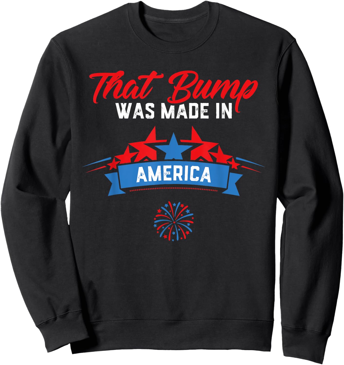 4th of July Pregnancy Announcement Shirt for Dad to Be Men Sweatshirt - Sweatshirt | Black