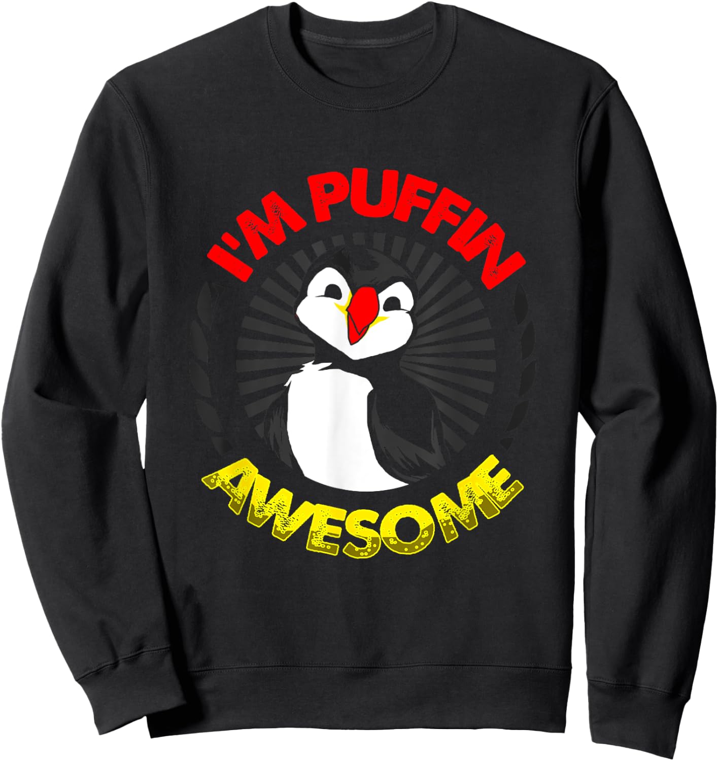 Iceland Funny Puffin Sweatshirt - Sweatshirt | Black
