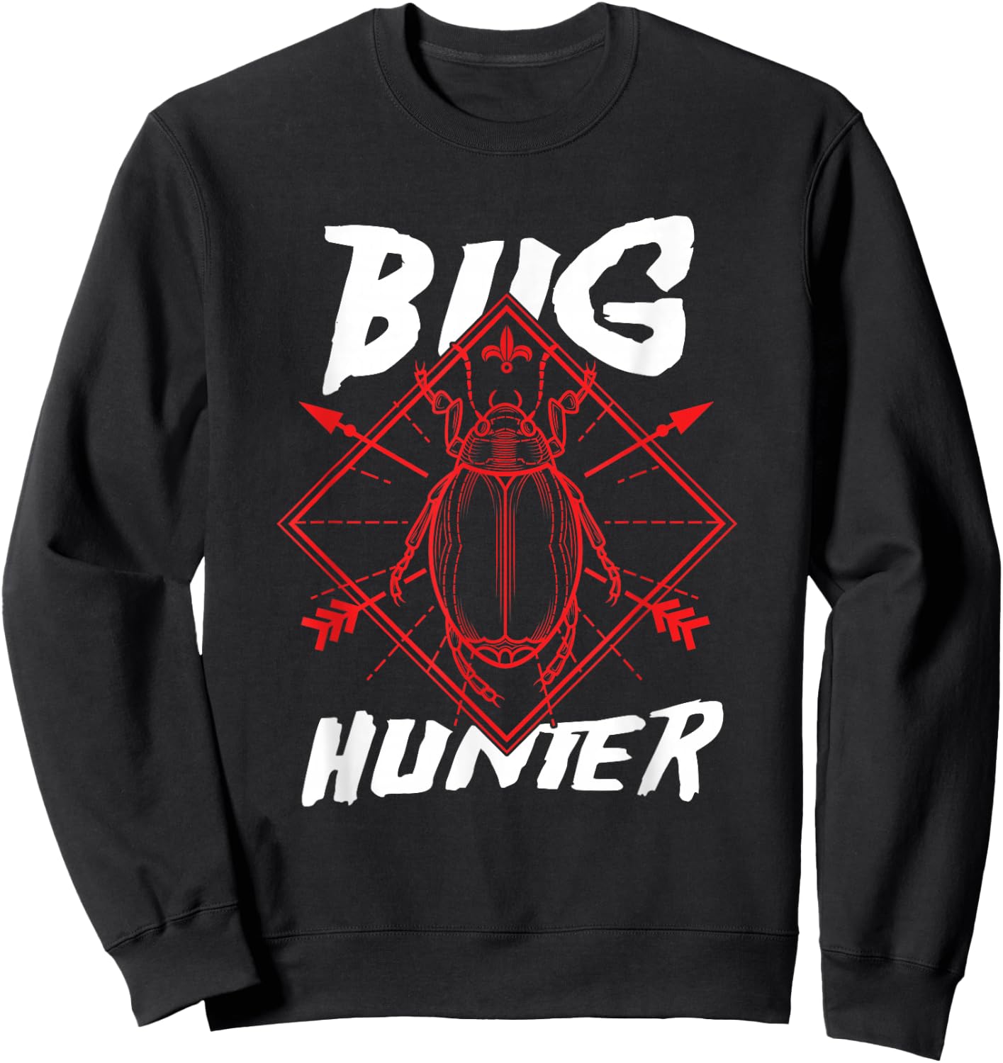 Entomologist Insect Hunter Insect Beetle Collector Entomology Sweatshirt - Sweatshirt | Black