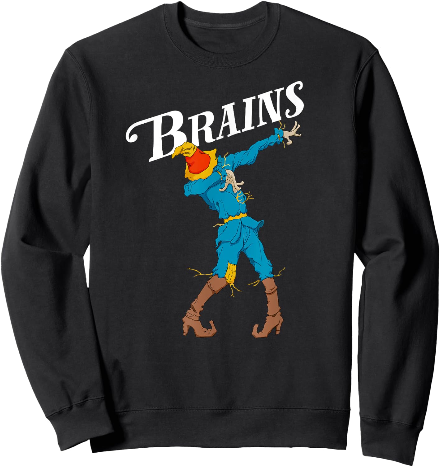 OZ Dabbing Scarecrow Brain Shirt Art-Classic Wizard Of Oz Sweatshirt - Sweatshirt | Black