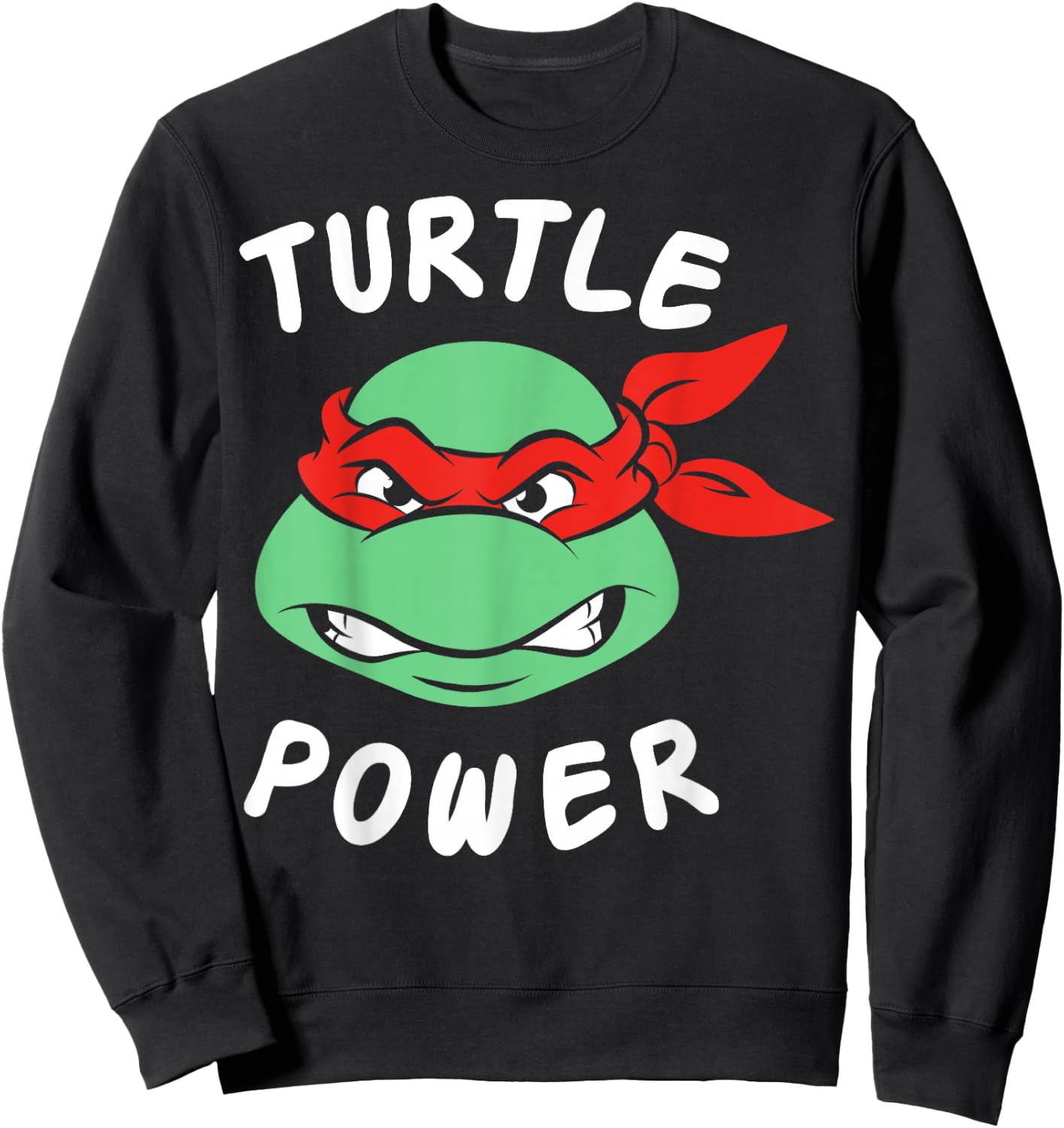 Teenage Mutant Ninja Turtles Raphael Turtle Power -Shirt Sweatshirt - Sweatshirt | Black