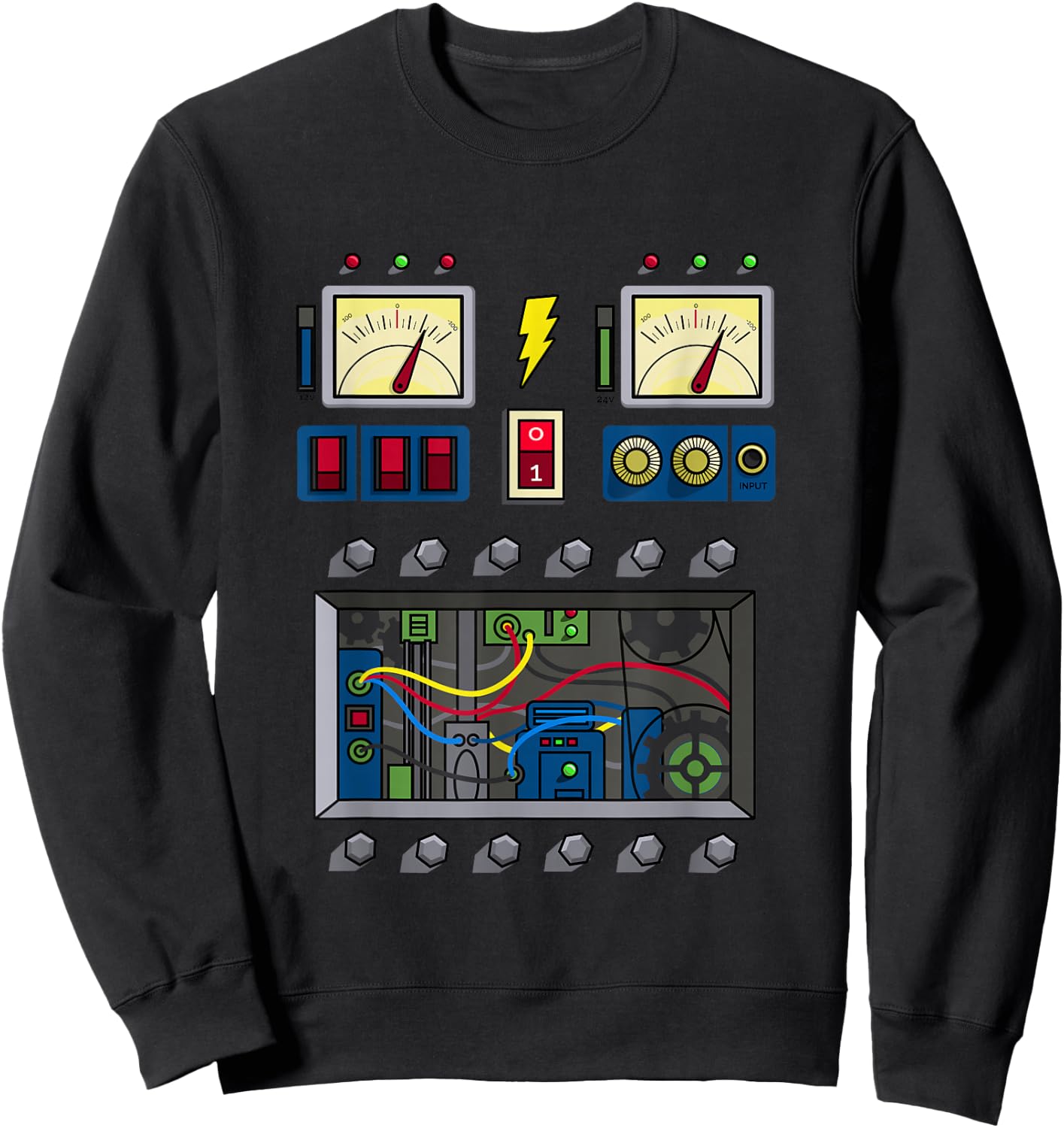 I Love Robot Gift All Ages Robotic Kids Girls Boys Robot Sweatshirt - Sweatshirt | Black