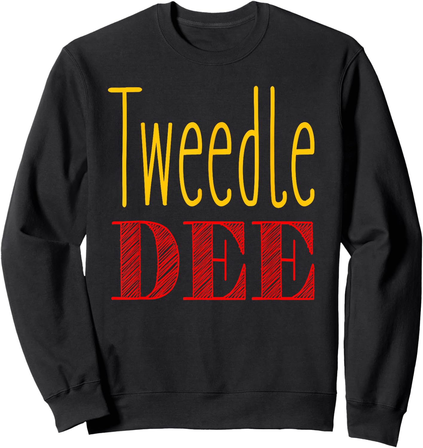 Tweedle Dee Halloween Costume Sweatshirt - Sweatshirt | Black