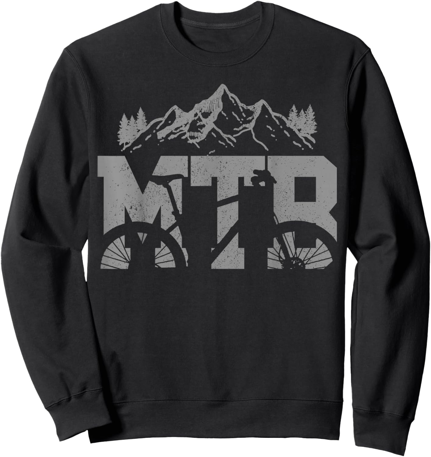 MTB Mountain Bike Bicycle Mountain Biking Biker Gift Sweatshirt - Sweatshirt | Black
