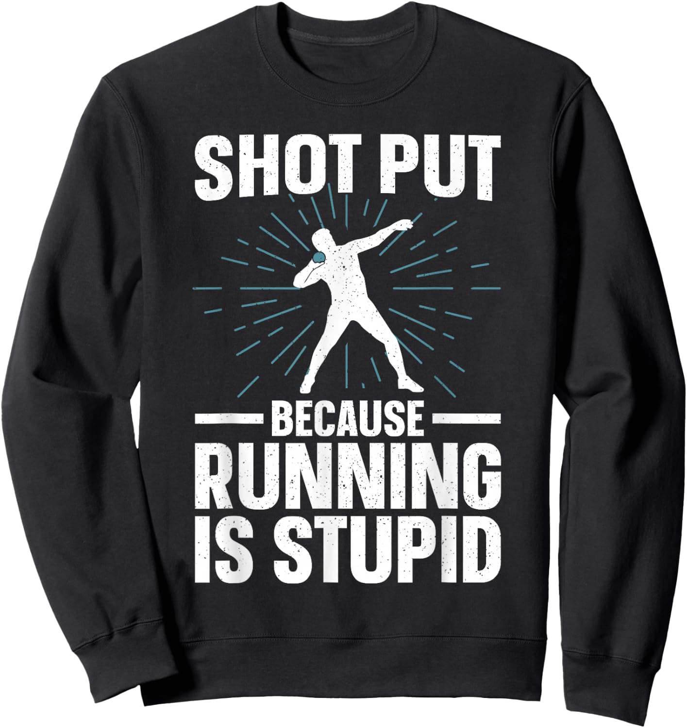 Shot Put Art Women Track And Field Coach Shot Put Sweatshirt - Sweatshirt | Black