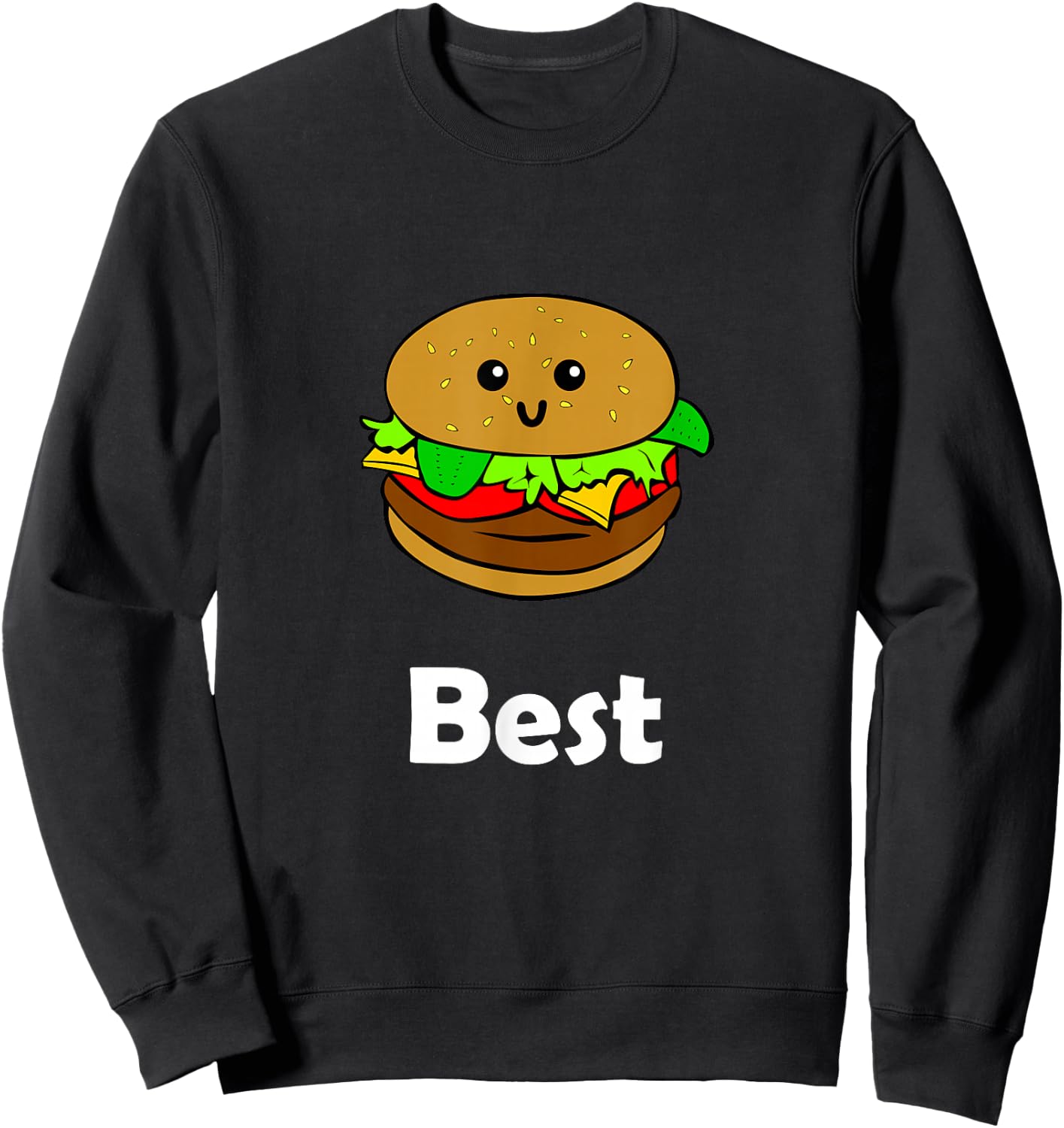 Best Friends Ever Hamburger French Fries Soda T Shirts Sweatshirt - Sweatshirt | Black