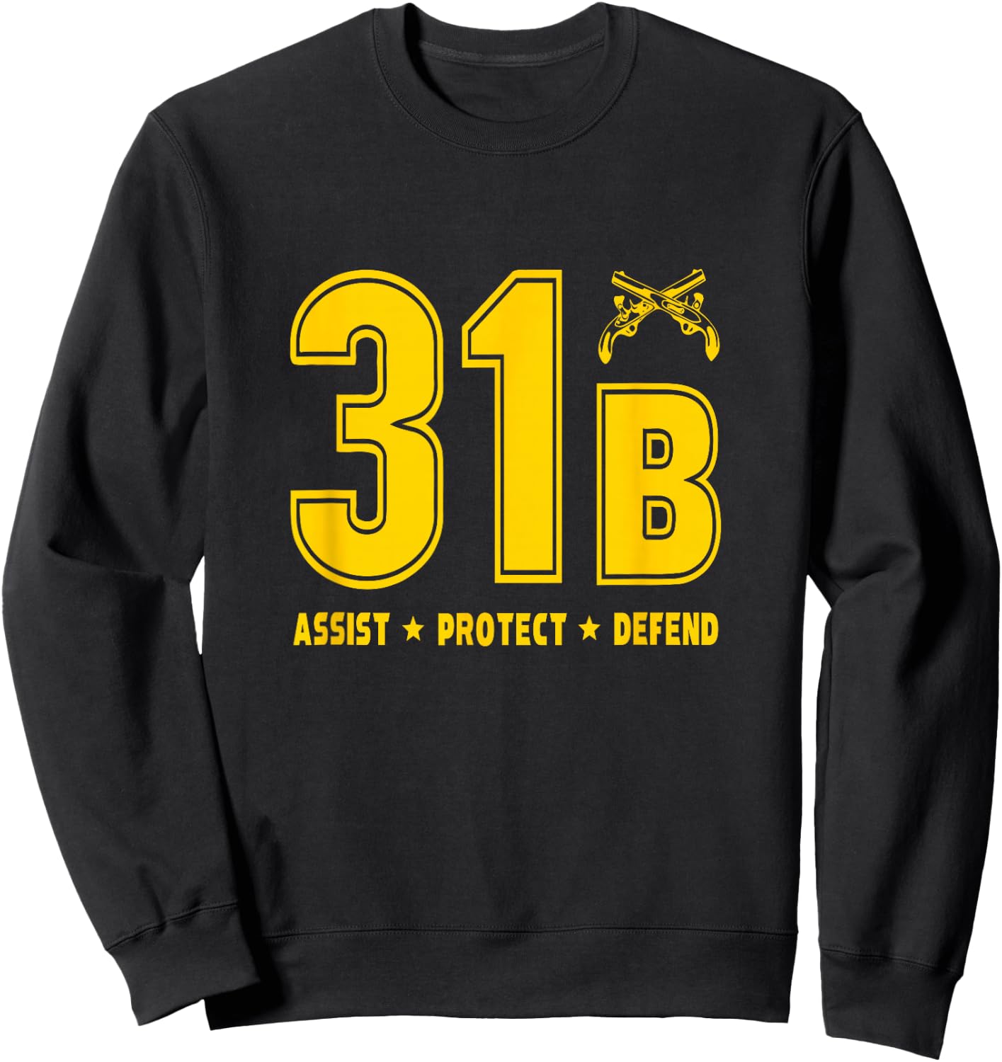 31 Bravo Military Police Army Sweatshirt - Sweatshirt | Black