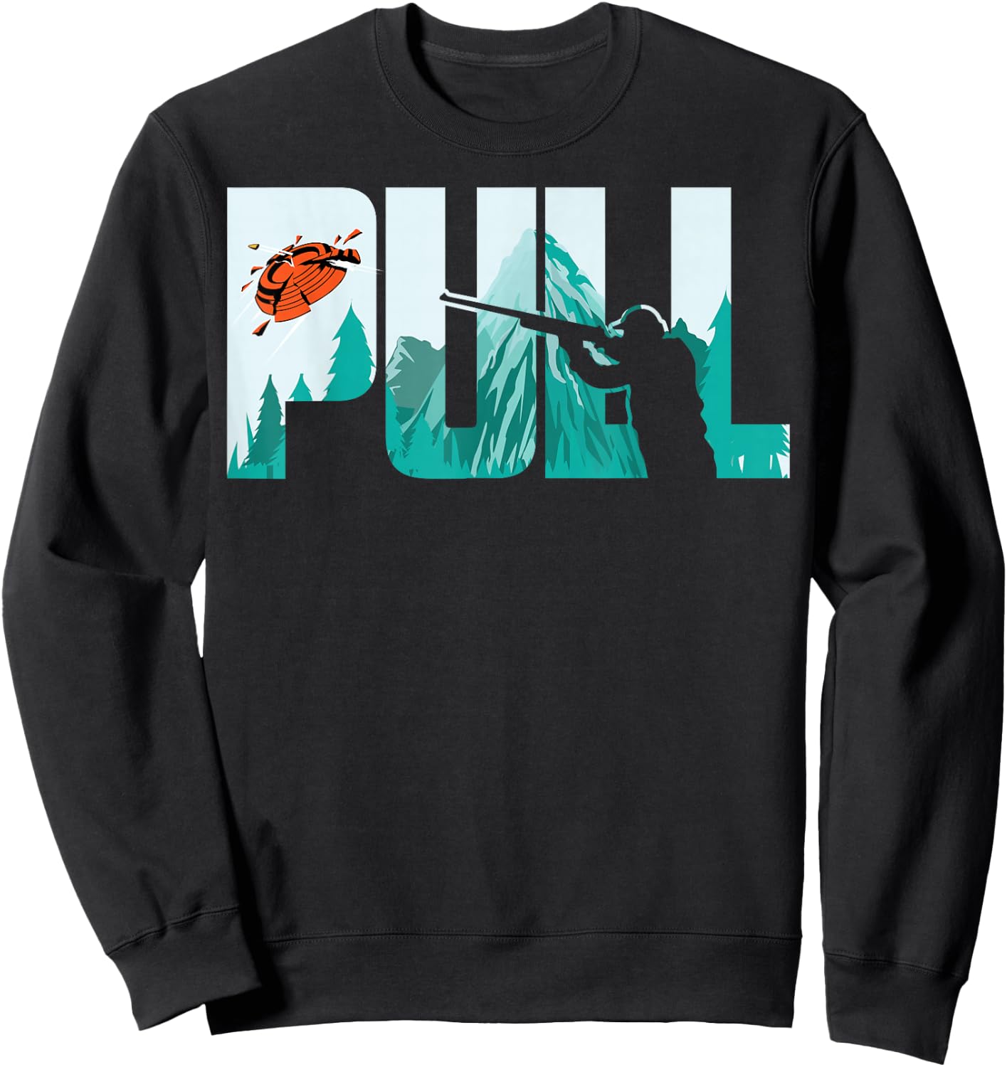 Pull Clay Shooting Cute Pigeon Shooters Players Funny Gift Sweatshirt - Sweatshirt | Black