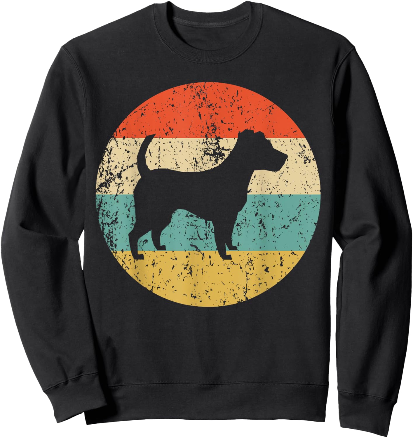 Jack Russell Terrier Shirt - Vintage Retro Dog Sweatshirt - Sweatshirt | Black