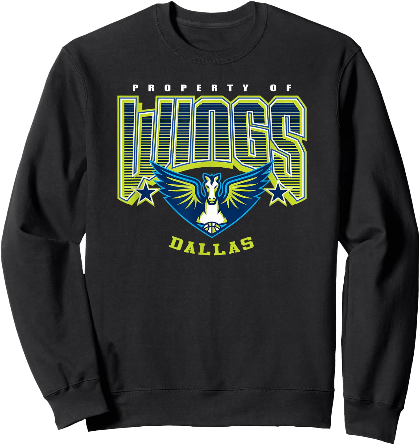 WNBA Dallas Wings Nothing but Net Sweatshirt - Sweatshirt | Black